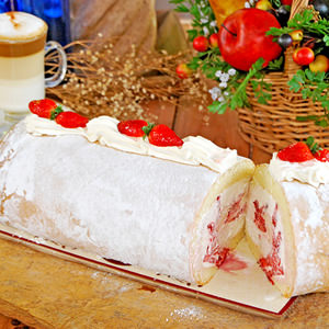 Crema Chantilly y Fresas